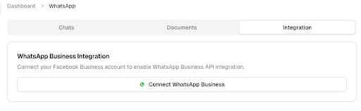 WhatsApp Integration Interface